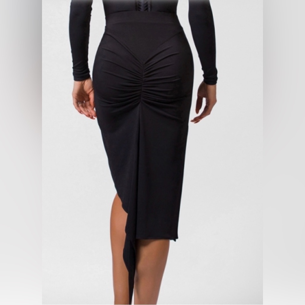 Michael Chen "Monica" Pleated Latin Skirt – Professional Ballroom Dancewear - Picture 3 of 10
